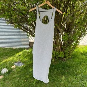 Lululemon Go For It Dress in Hyper Stripe Heathered Medium Grey Ghost